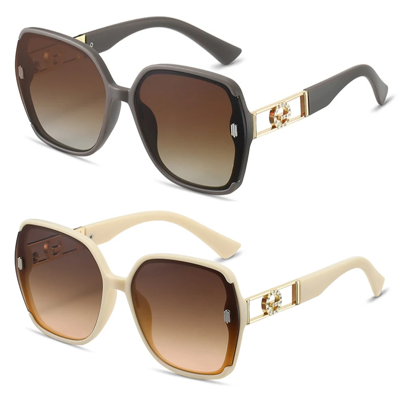 2 قطع النظارات الشمسية النسائية تنوعا النظارات الشمسية الرجعية الأشعة فوق البنفسجية حجب و ظلة اللون الأرجواني مضحك أزياء الفتيات هدية النظارات الشمسية #2