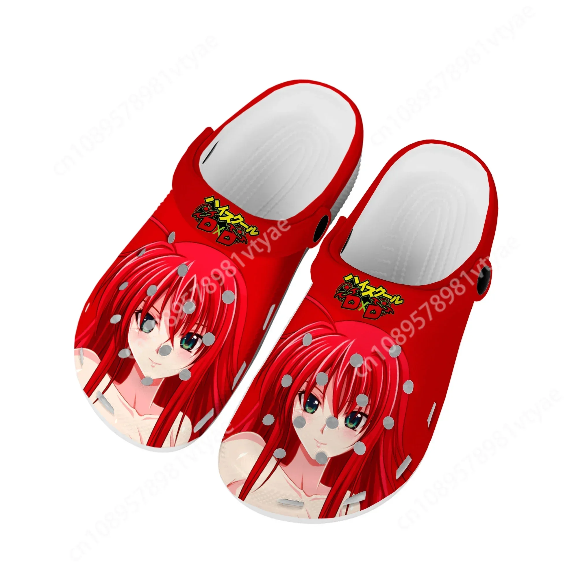 

Anime High School manga DxD Rias Gremory Home Clogs Custom Water Shoes Mens Womens Teenager Shoe Garden Clog Beach Hole Slippers