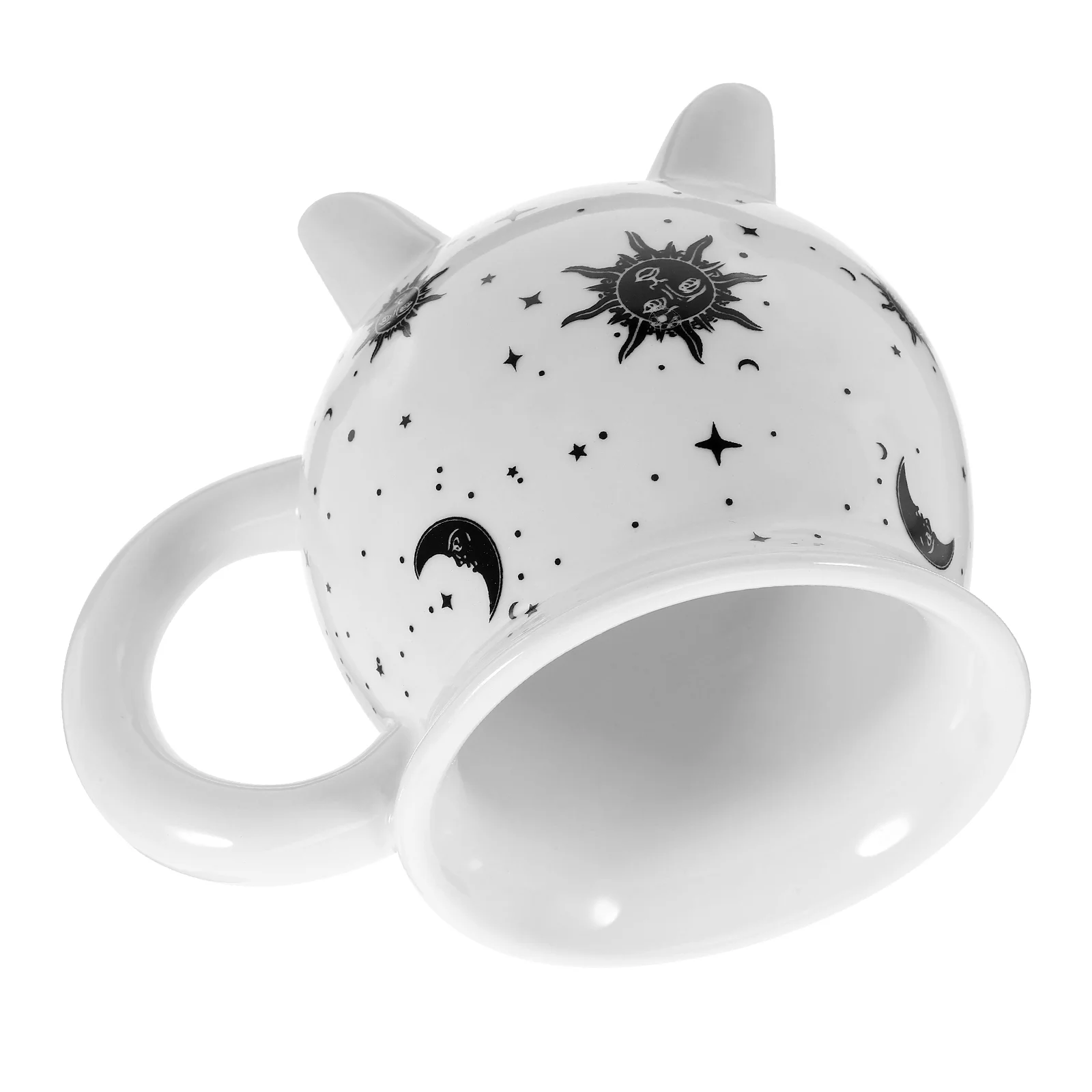 

Mug Witch Cup Ceramic Serving Porcelain Halloween Drinking Cauldron Coffee White Drinks