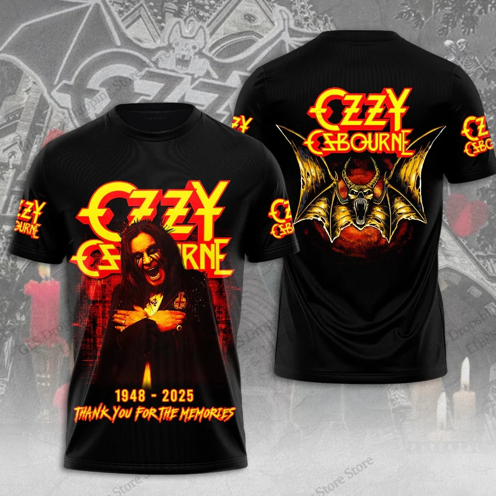 Men T-shirt Rock Band Ozzy Osbourne 3d Print T shirt Tops Womens Large size Tops Tees Summer Tshirt Kids Clothes Album 2025 New image 4