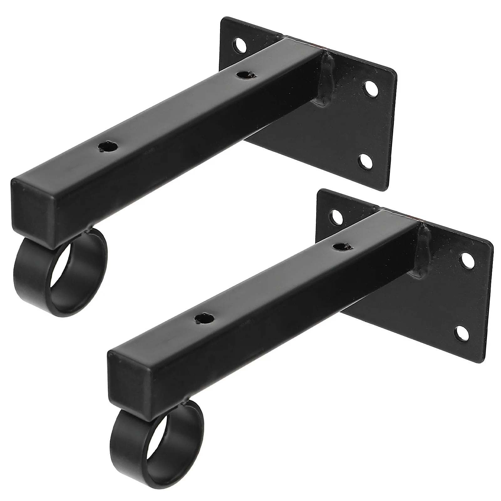 

1 set 1 Set Wall Mounted Shelf Bracket Heavy Duty Iron Plastic Fastener For Home Office Storage Shelf Support Bracket