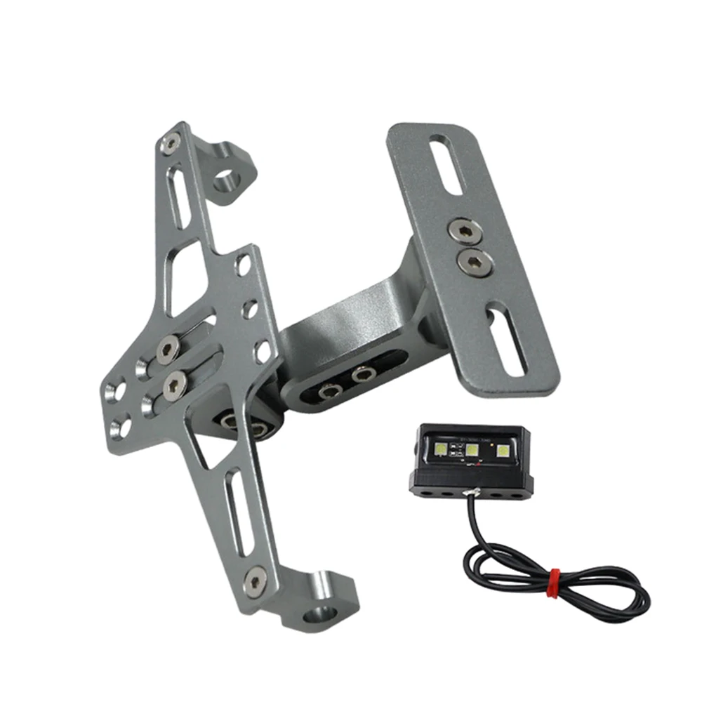 

Turn Signal Light Bracket Adjustable Moto Accessories License Number Plate Holder Frame Waterproof Registration Mount