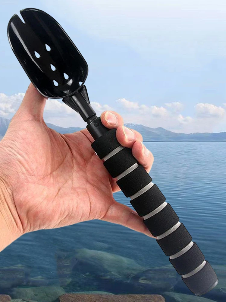 ปลาเหยื่อหล่อ Scoop Retractable Fishing Lure Scoop น้ําหนักเบายาวลื่นอุปกรณ์ตกปลา