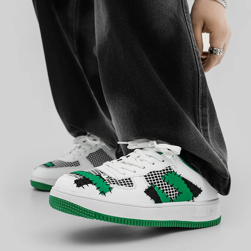 

2025Новая обувь для скейтборда Star Able, повседневная обувь на толстой подошве, обувь для скейтборда со звездами, студенческая спортивная повседневная обувь в стиле панк в стиле хип-хоп