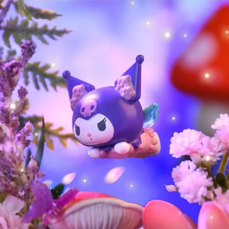 Kuromi Anime Kawaii Sanrio familia colgante de escritorio lindo dibujo animado My Melody muñeca encantadora decoración juguetes de cumpleaños regalo para niñas