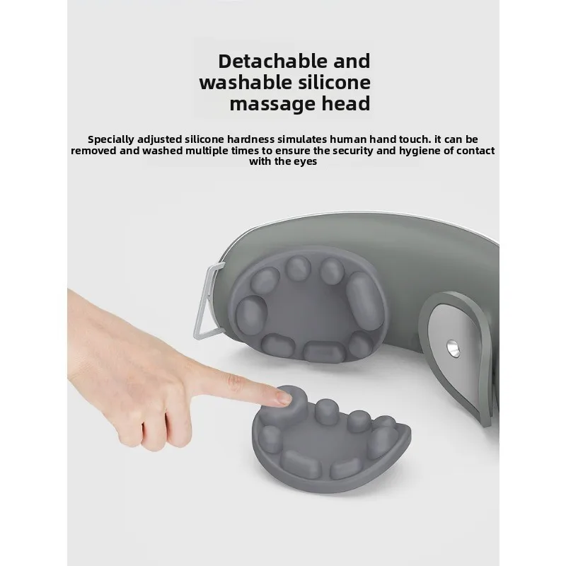Smart Wireless Eye Massager, Myopia Eye Protection Device, Hot Compress Vibration Kneading Bluetooth