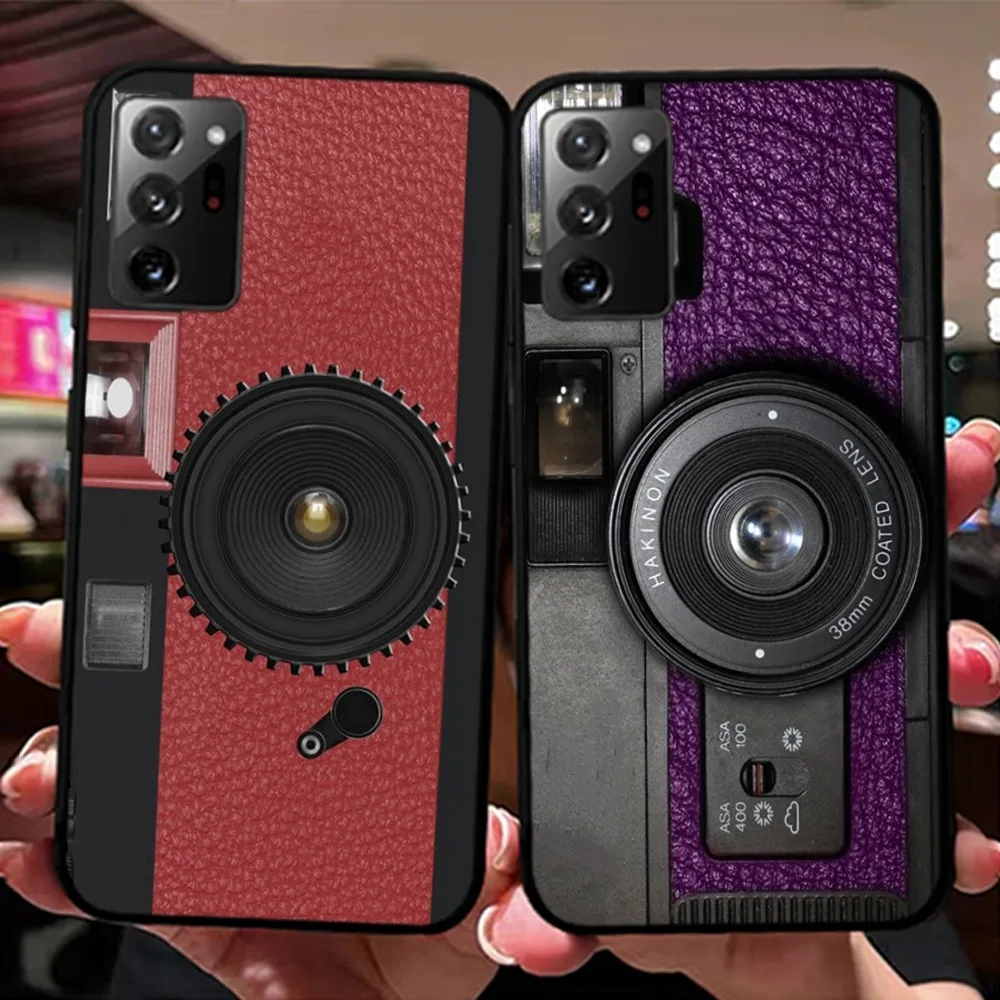 Fashion 3D Camera Phone Case For Samsung Note 8 9 10 20 Pro Plus Lite M 10 11 20 30 21 31 51 A 21 22 42 02 03