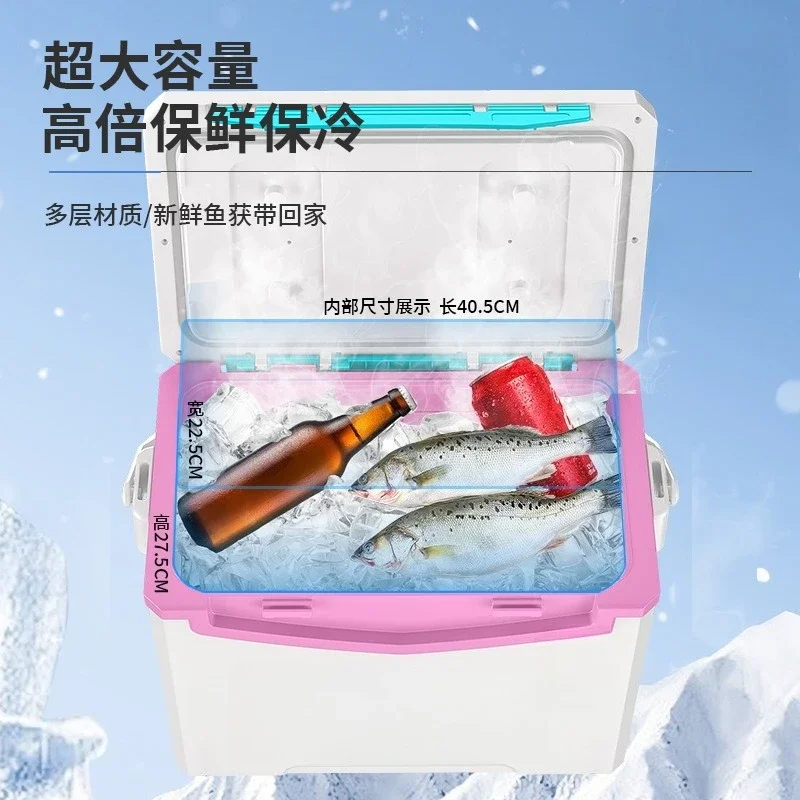 Small Fishing Box Full Set Accessories, Ultra-Light Super-Hard Portable Compact Rod Storage Organizer