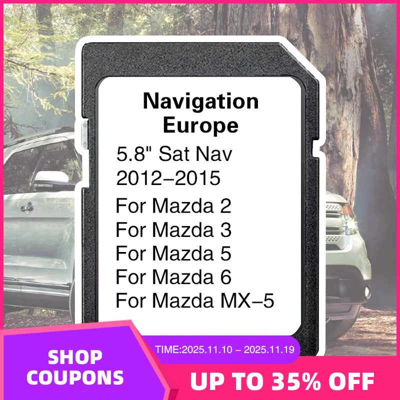 

Car Sat Navi AVN1 GPS Card Update Maps Data 8GB 2023 2024 Version Maps EU Britain Navigation SD Card for Mazda 2/3/5/6/MX-5