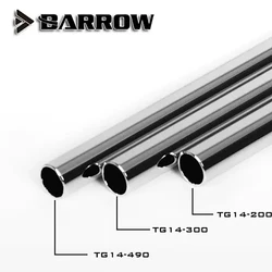 Barrow red copper chrome plated metal hard tube 12 X14mm / 14 X16mm water cooling tube
