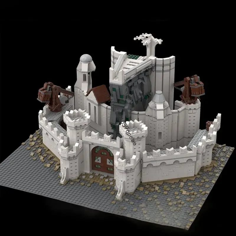 

New 2630Pcs Famous The Rings Movie Series Moc Small White City Model Custom Puzzle Diy Creative Ideas Kids Toys Birthday Gifts