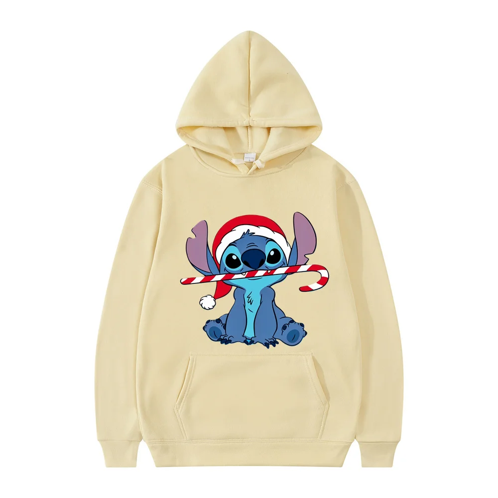 New Women Couples Hoodie Cartoon Printed Graffiti Disney Stitch Spring and Autumn Hoodies Leisure Graffiti Daily Leisure Hoodies