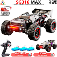 ZLL SG316 PRO / SG316 MAX 2.4G 4WD 1:16 80KM/H High Speed Drift Racing Car Brushless Motor Off Road RC Car Toys For Kids Gifts