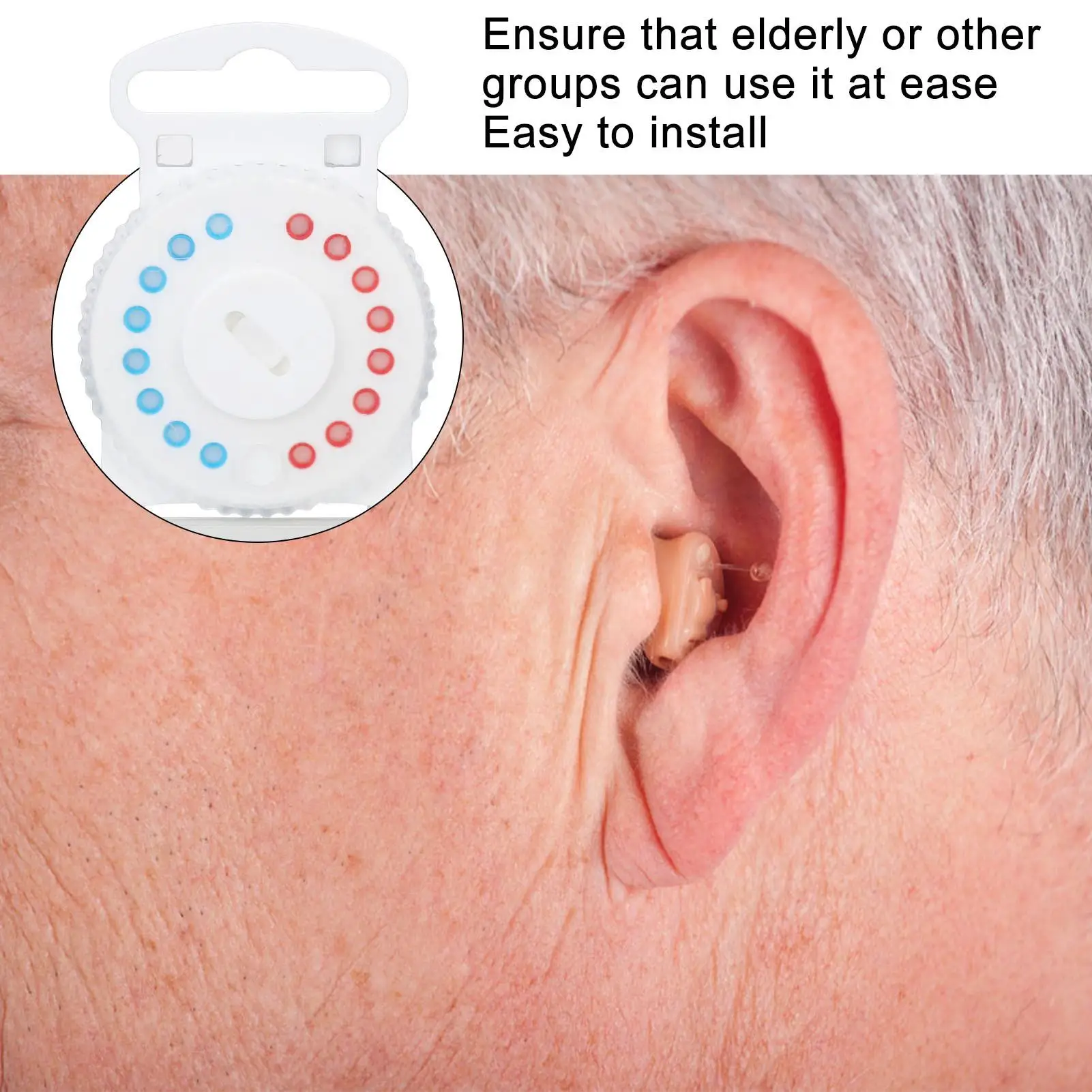 Filtros de cera de ouvido à prova d'água para aparelhos auditivos HF3 HF4, acessório de cera para usuários idosos