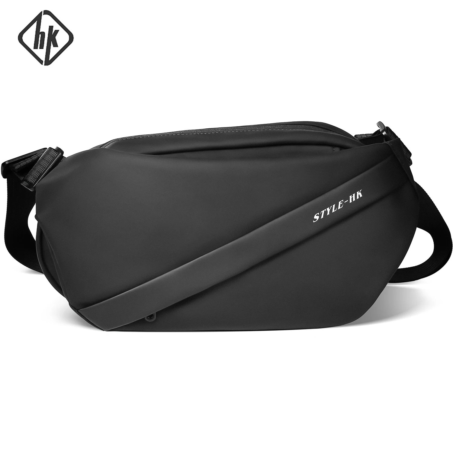 HK Sling Chest Bag Crossbody Bag Fanny Packs Water Resistant Waist Packs Running Belt Phone Holder for Women Men's Shoulder Bag