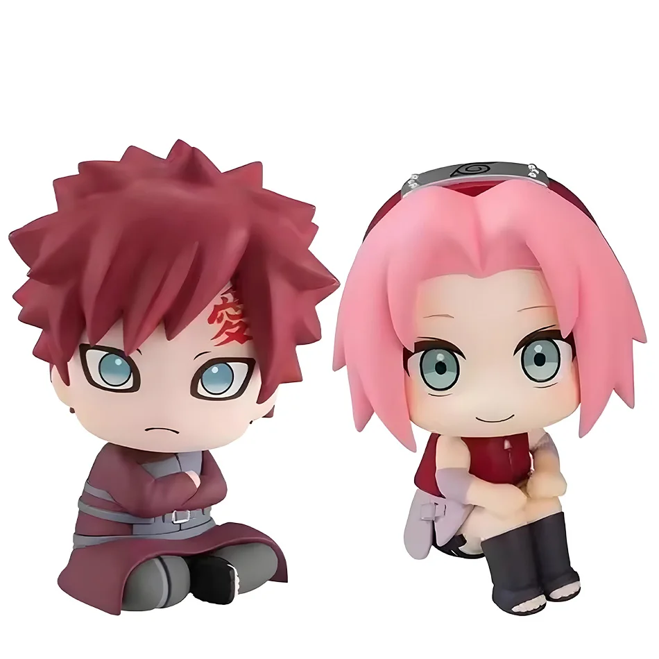 Anime Naruto lindo Sakura Haruno Gaara postura sentada figura de acción de dibujos animados modelo PVC juguetes para niños decoración de coche regalo