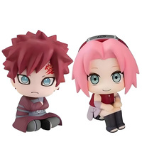 Anime Naruto Cute Sakura Haruno Gaara Sitting Posture Cartoon Action FigureModel PVC Kids Toys Car Decoration Gift