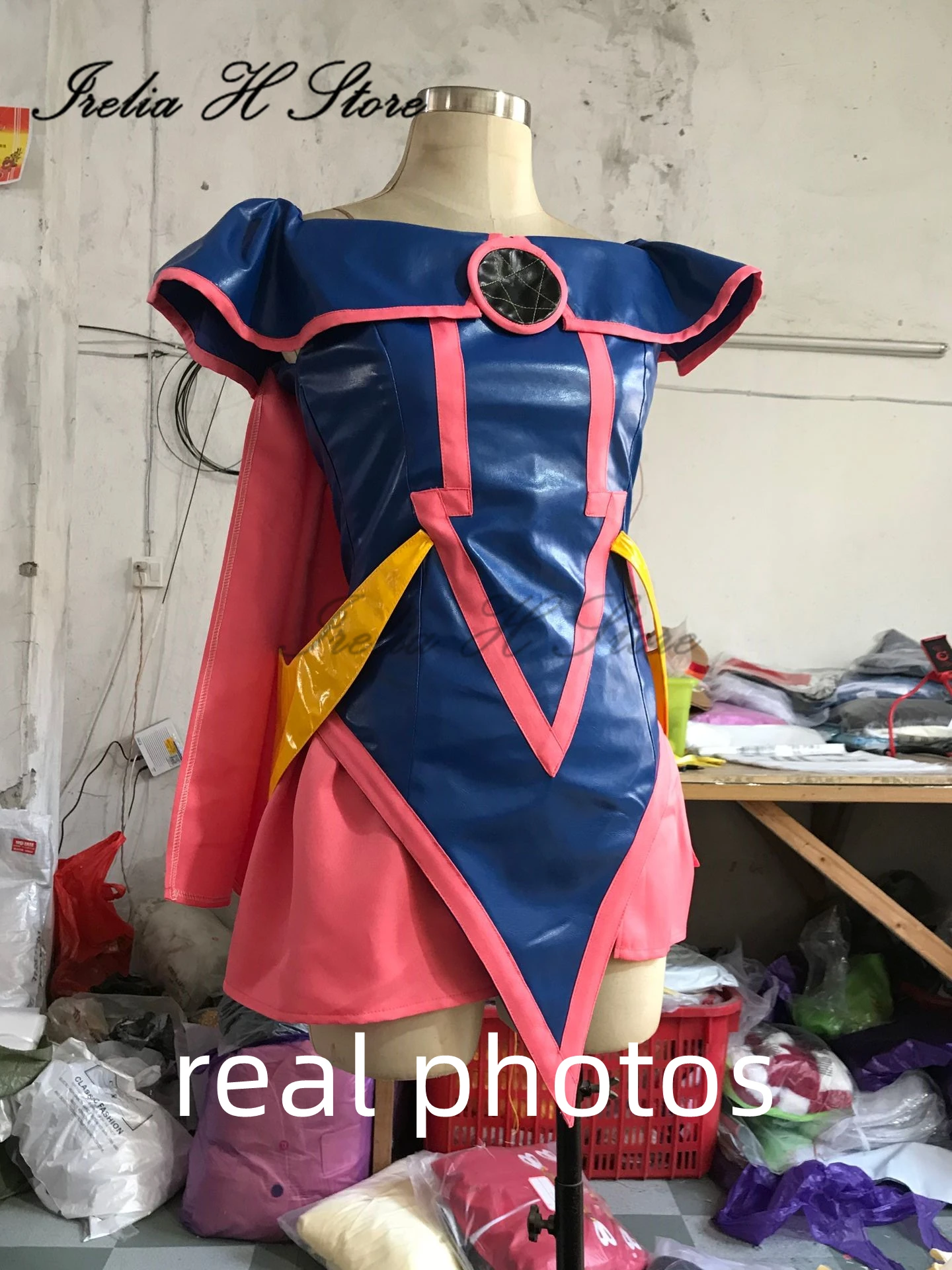 Irelia H Store Cutom size Mana from Black Magician Girl Mana Cosplay Costume Anime dress female two colors for choose