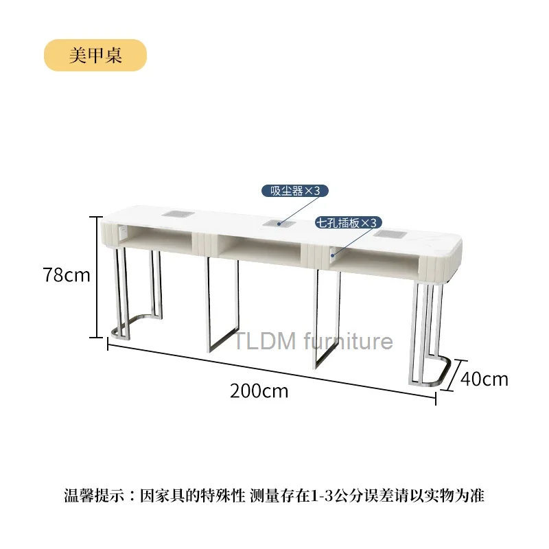 Meja kuku portabel Salon kuku profesional Modern putih manikur meja debu kolektor Mesa De manikur kuku furnitur MQ50NT