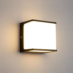 Luces LED para exteriores, impermeables IP65, sin Sensor de movimiento, luz Led de pared para exteriores, iluminación para porche y jardín, lámpara de pared para exteriores de 8W