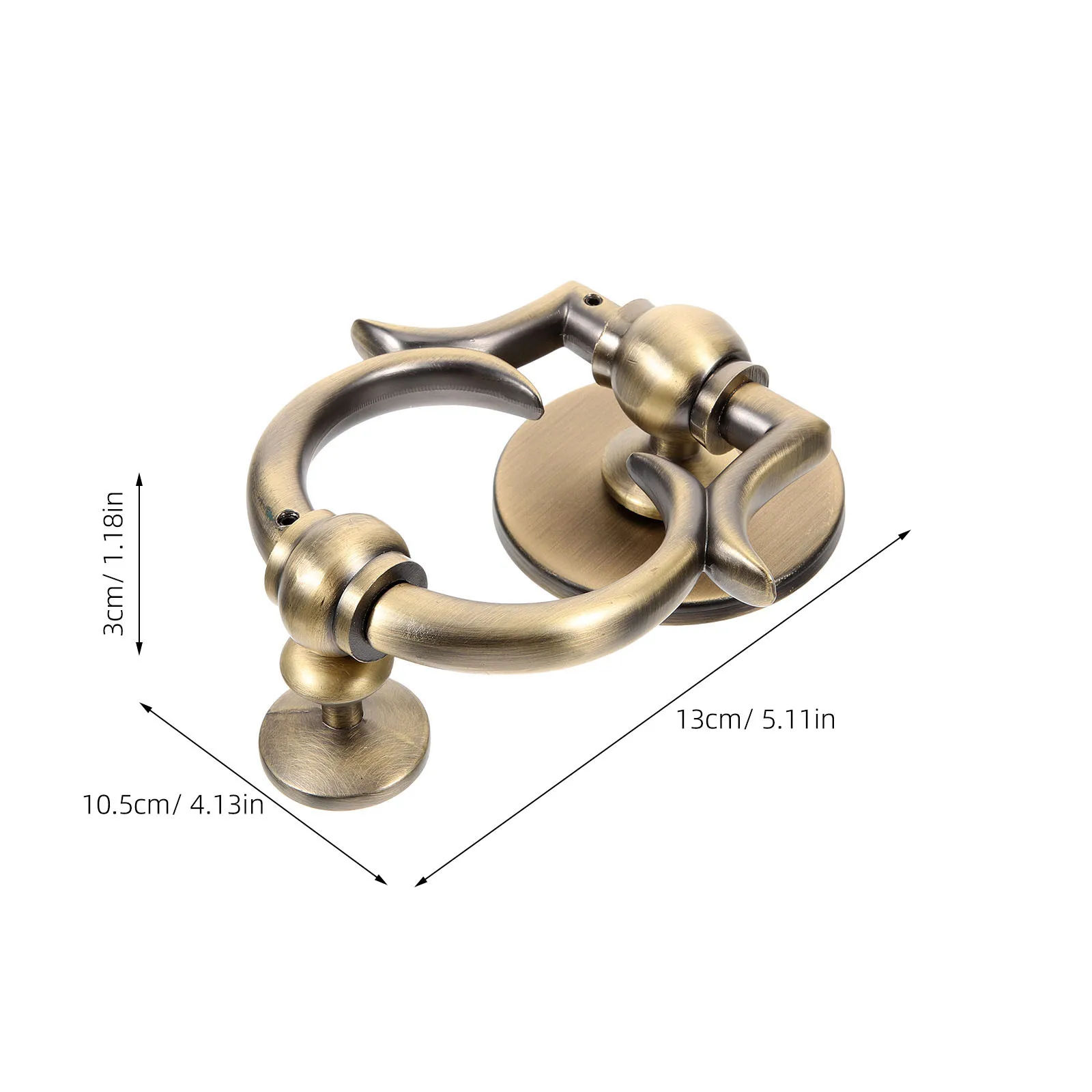 Zinc Alloy Door Knocker Replacement Robust Simple Front Door Security Knockers Decorative Accessory Classical Knocker