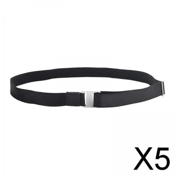 

5x Shirt Stay Belt Shirt Holder Strap Adjustable Waistband Wrinkle Resistance Band Men Women Locking Belt Adjustable Shirt Lock