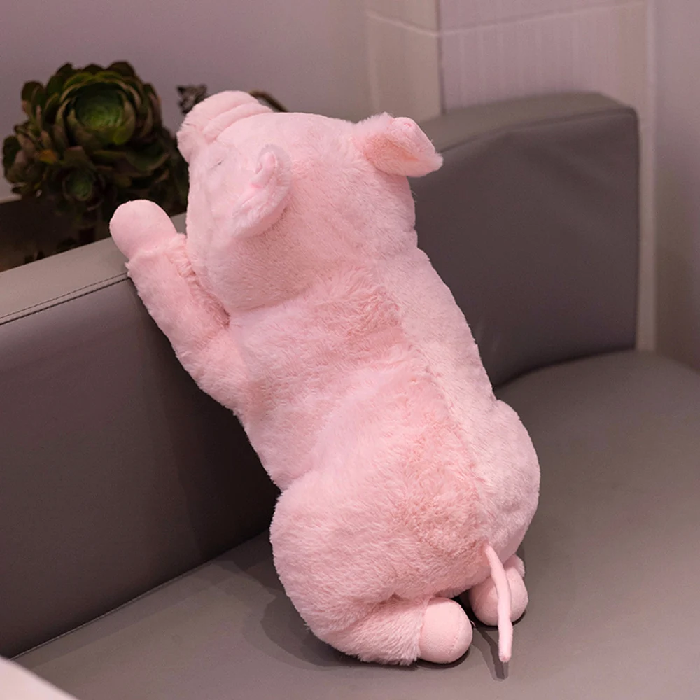 Juguetes de peluche de cerdo Rosa simulado con forma de cerdito de dibujos animados, muñecas suaves y esponjosas, almohada de tiro rellena, bonitos regalos de apaciguamiento para niños y niñas