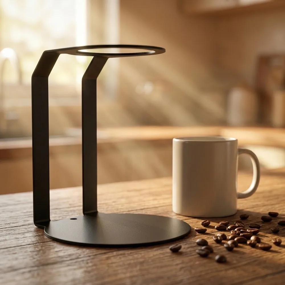Coffee Pour Over Stand with Wide Base Design Minimizes Shifting During Pouring and Supports Smooth Water Flow Through Filter Bed