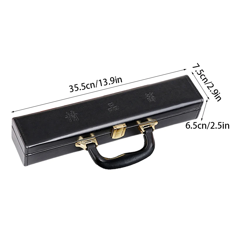 Trend 2024 Portable Flute Box Pu Leather Storage Box Universal Thickened Lining Waterproof Handheld Saxophone Instruments Case