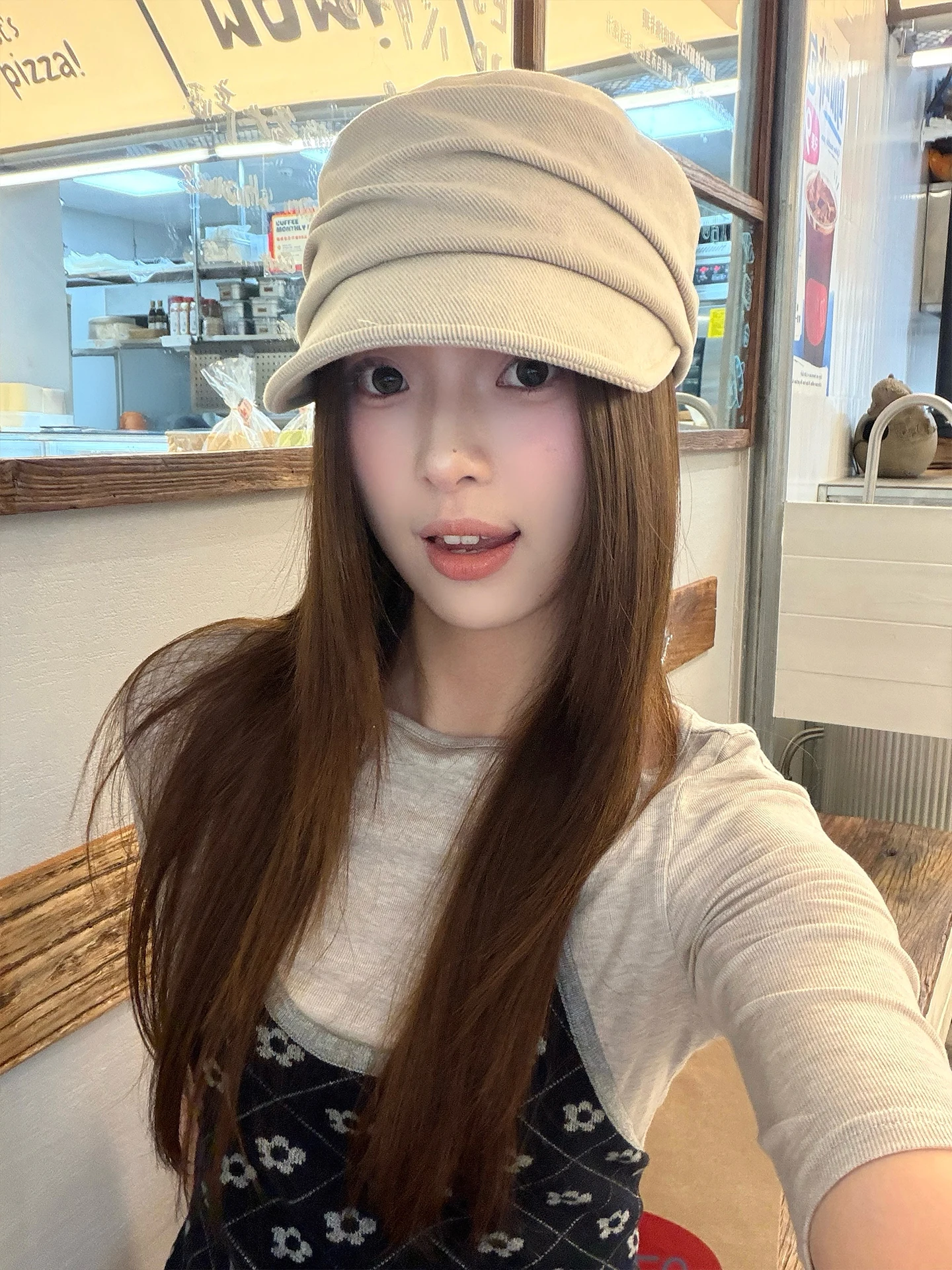 Korean Style Minimalist Irregular Pleated Newsboy Cap Women's Autumn Duck Bill Cap Slimming Face Newsboy Cap Niche Beret