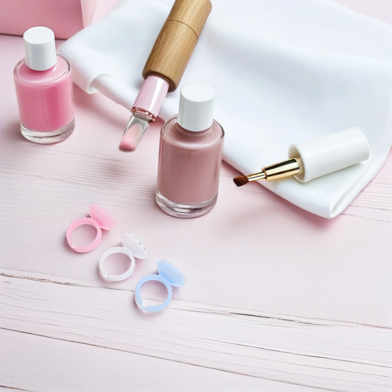 

300Pcs Eyelash Adhesive Storage Jars Compact Design for Lash Artists and Enthusiasts Glue Rings Bulk Eyelash Glue Tray