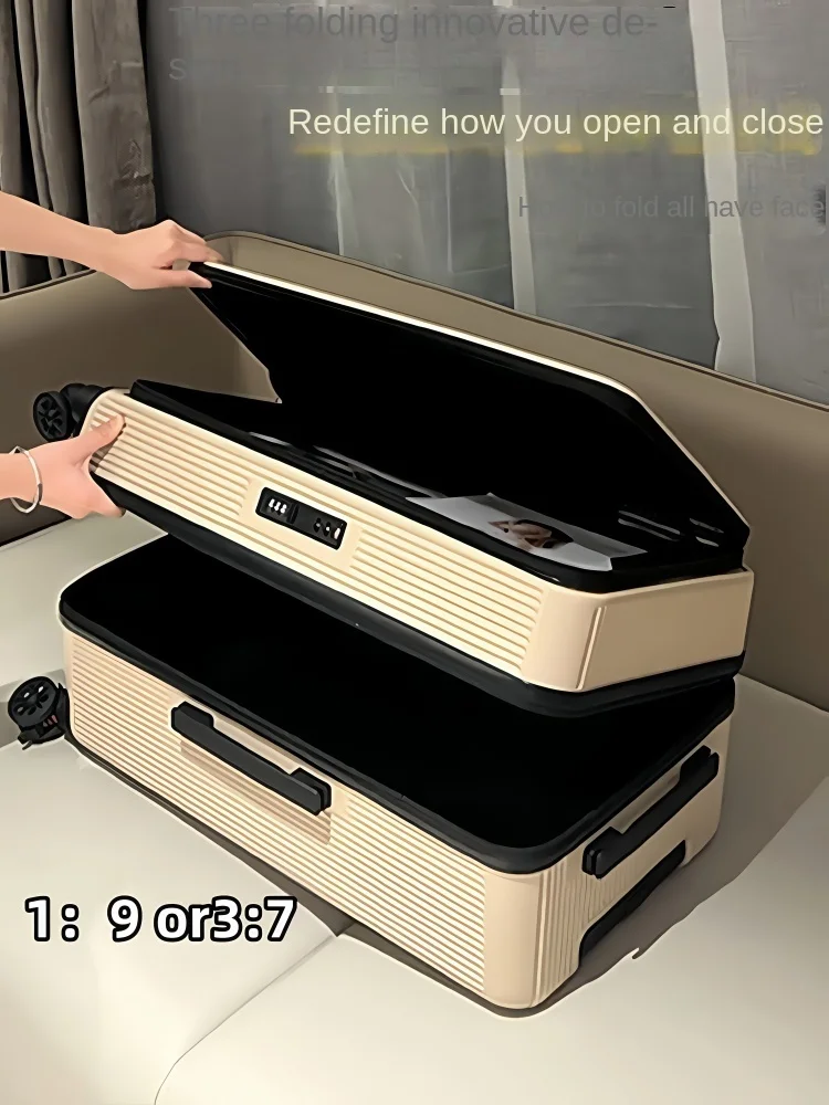 

New Side-Opening Suitcase Large Capacity Luggage 5-Wheels Anti-Collapse Trolley Case 20-Inch Carry-On PC Travel Suitcase