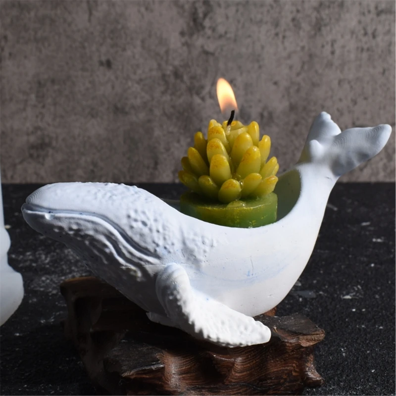 Silicone Holder Molds Whale Cup Molds Silicone Craft Molds Candlestick Molds for Hand-Making Craft