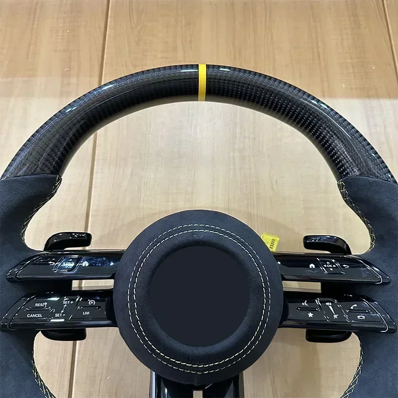 Carbon Fiber Steering Wheel for Mercedes  A C E S G CLS AMG W176 W177 W204 W205 W213 W222 A45 Alcantara New Style