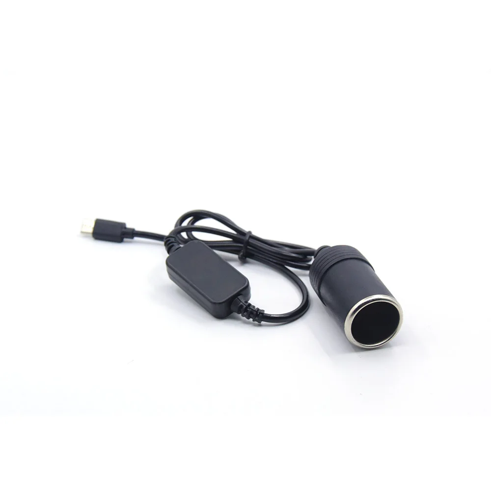 USB نوع C PD إلى 12 فولت محول سيارة ولاعة السجائر المقبس حماية عالية الحالية للقيادة مسجل ، لتحديد المواقع E-Dog ، مروحة ، شاحن سيارة