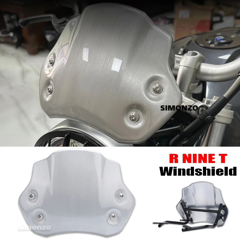 

R NINET R9T Motorcycle Windshield Aluminum Fairing R9T Windscreen Deflector For BMW R NINE T R9 T Racer Pure Urban G/S Scrambler