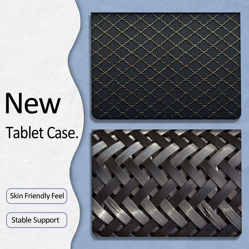

Woven Pattern Black Design For Xiaoxin Lenovo Tab P12 Extreme Legion Y900 Idea Pro GT 12.1 2025 Foldable Tablet Case Gift