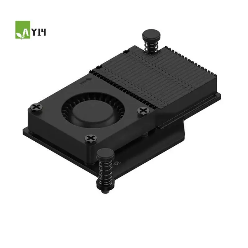 AY14 -For Raspberry Pi 5 Argon 30Mm Active Cooler PWM Fan, Passive Cooling Aluminum Fins Radiator,Efficient Heat Dissipation