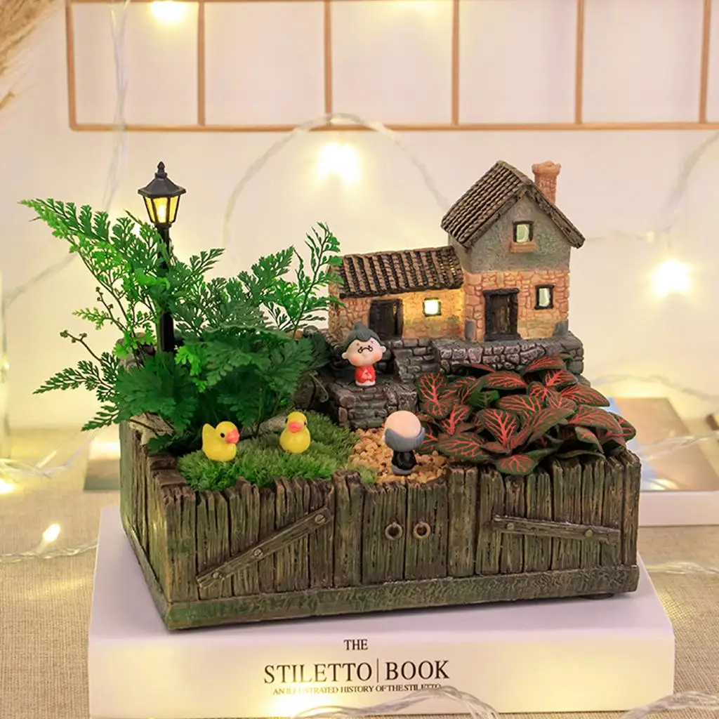 Resin Tuscany Hut/G…