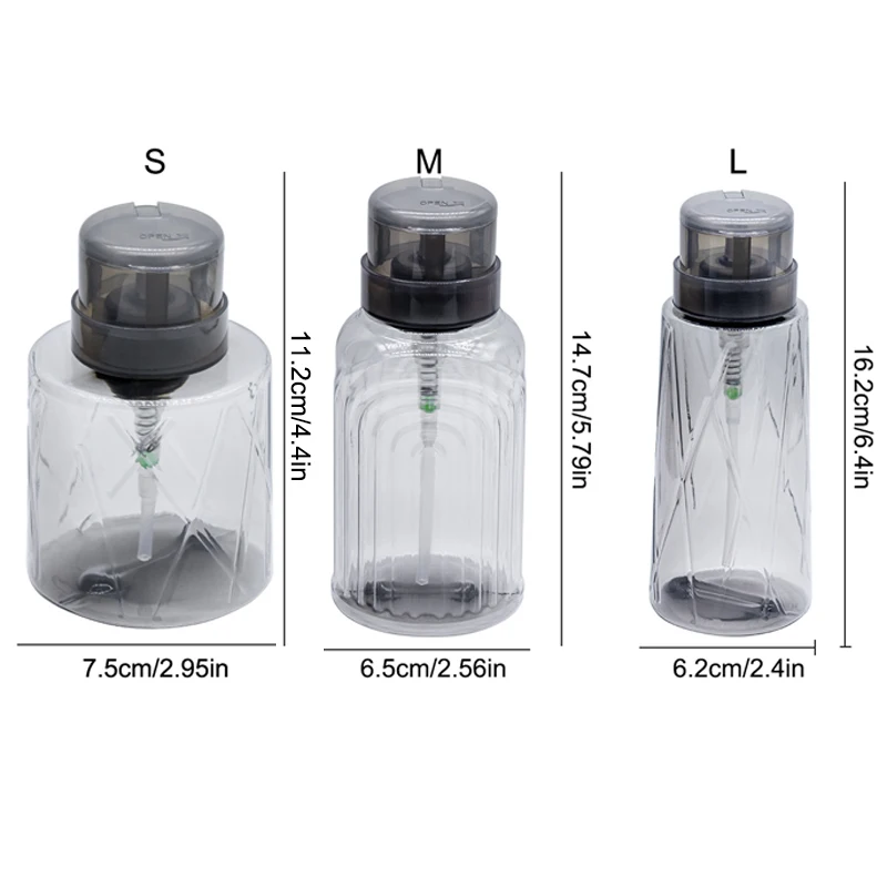 【HBS-7 】 Nail Everyday illable HI Africsouhaits Pompe Distributeur Nail Art Verhéritage Dissolvant Nettoyant Maquillage Bouteille Manucure Outil