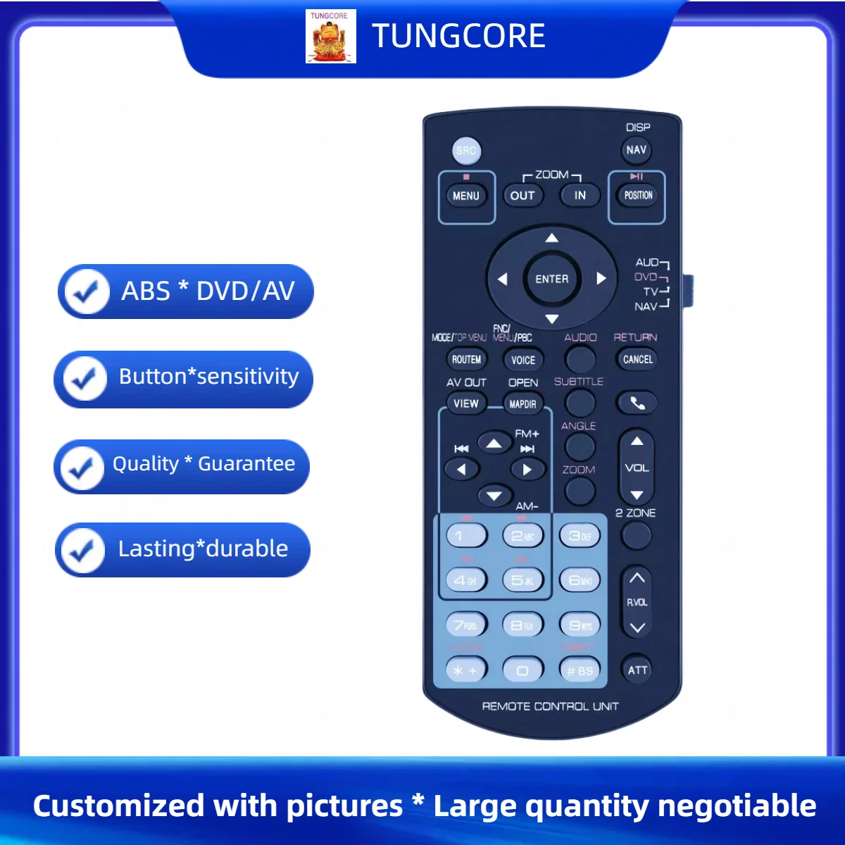 Remote Control for Kenwood DNX9990HD DNX7020 DNX7160 DMX4707S DDX470 DDX471HD DDX57S DDX9707S DNX9960 Car Stereo DVD Receiver