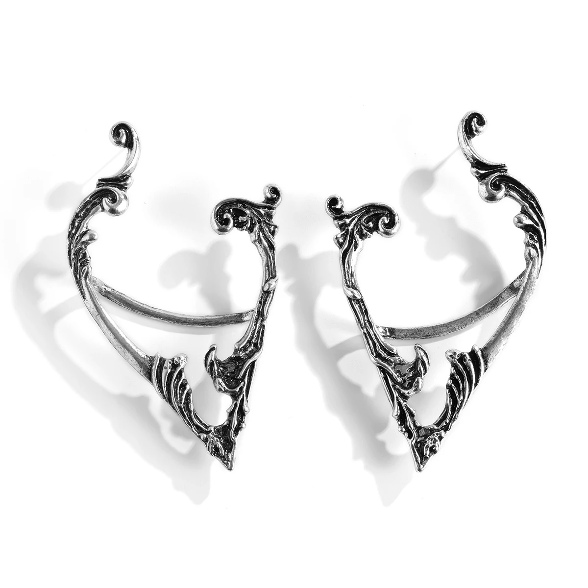 1 paar Goth Punk Fee Elf Ohr Manschette Ohrringe für Frauen Trendy Vintage Piercing Clip Ohrring Halloween Schmuck Zubehör Geschenk