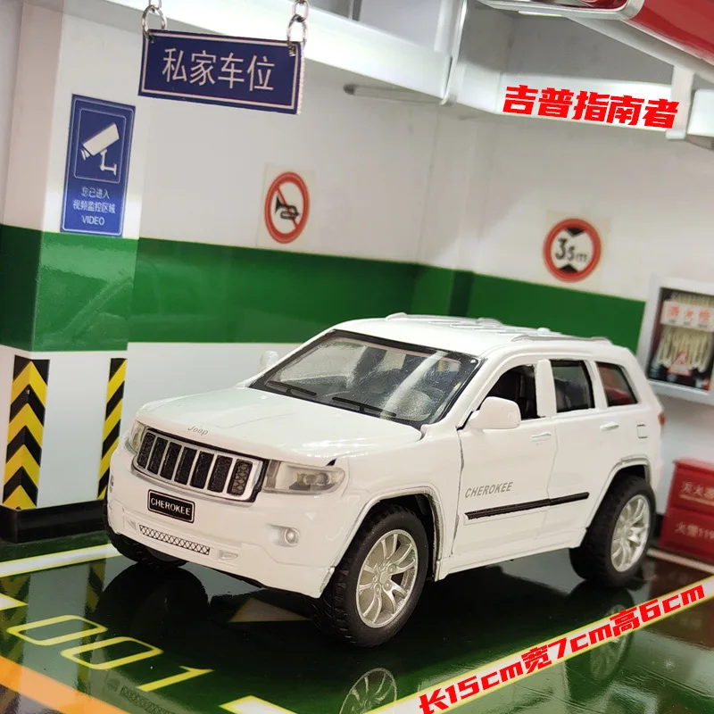 1:32 Jeeps Compass Grand Cherokee vehicle Diecast Metal Alloy Model Pull Back Sound Light Car kids Gift Collection F450