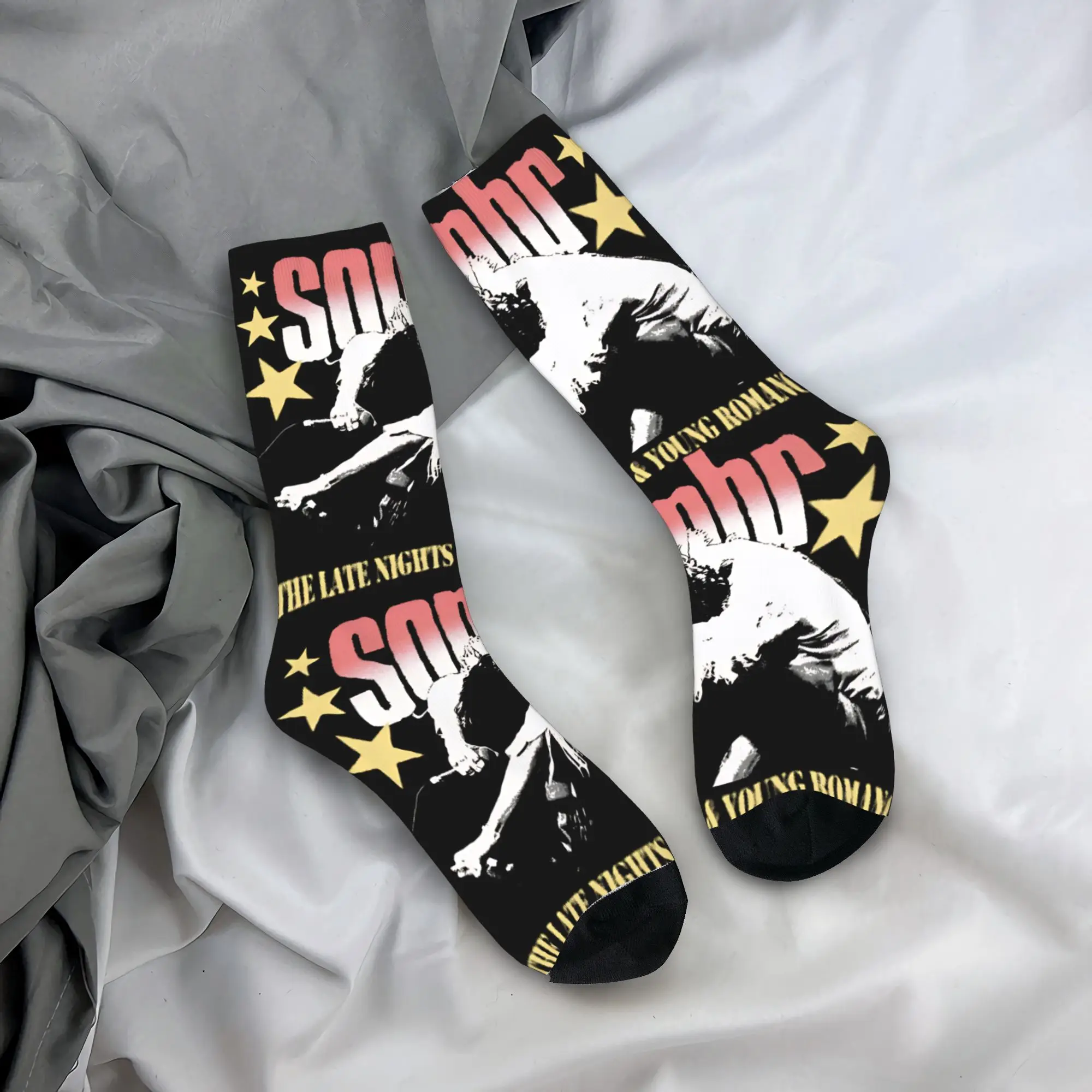 

Sombr Europe Tour 2026 Socks Funny Stockings Winter Non Skid Adults Men Socks Soft Graphic Outdoor Socks
