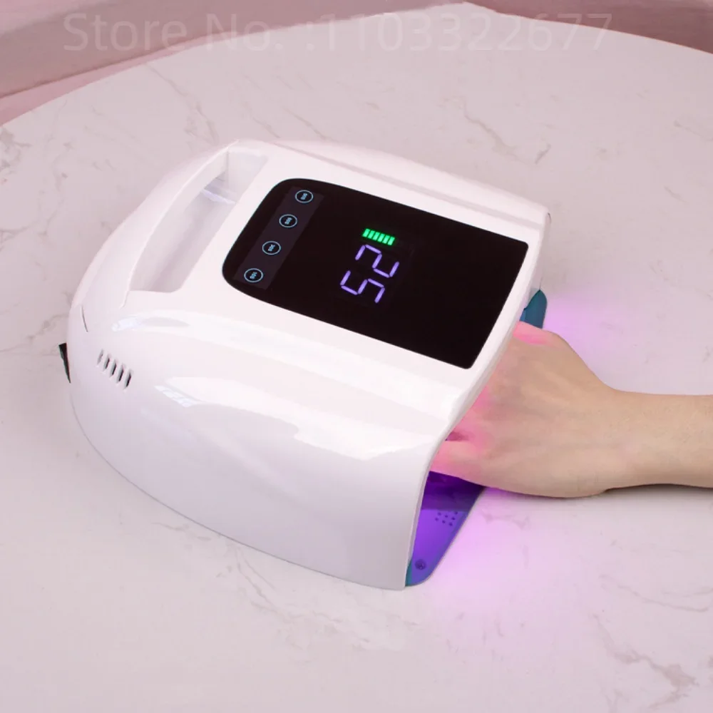 Lampe à ongles aste sans fil avec poignée, lampe à LED UV professionnelle, séchage du vernis à ongles en gel, outils de manucure, 96W