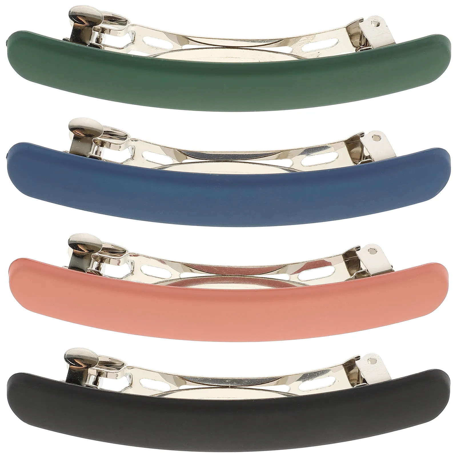 

4Pcs Durable Rectangle Hair Clips Stylish French Barrettes for Women Fine Hair Decorative Accessories Birthday Wedding