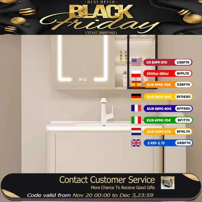 

Luxury Organizer Bathroom Cabinet Lighting Mirror Toilet Storage Bathroom Cabinet Vanity Hotel Meuble Salle De Bain Furniture