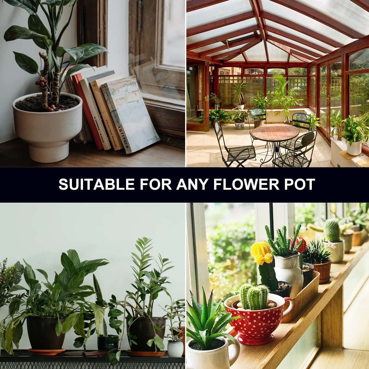 

5 Pcs Flower Pot Mesh Pad Black Mat Grid Drainage Holes for Succulents Plant Pots Reusable PE Material Ventilated Soil Mats