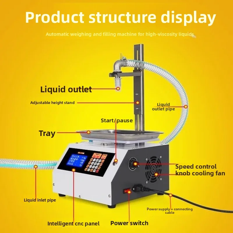 Honey filling machine numerical control quantitative viscous liquid bottling equipment, automatic packing machine
