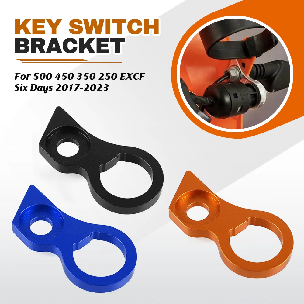For 500 250 450 350 EXCF EXC F Sei Giorni 2017-2023 2018 2019 2020 2021 Motorcycle Aluminum Part Key Switch Relocating Bracket